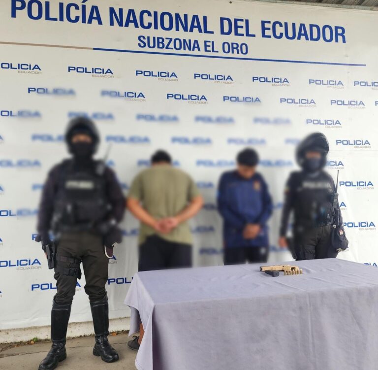 Policía liberó a una familia víctima de secuestro y aprehendió a dos ciudadanos por este delito en El Oro