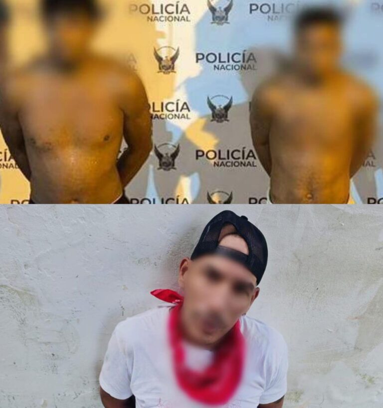 Policía Nacional aprehendió a tres integrantes del GDOT “Los Tiguerones”, por el delito de extorsión