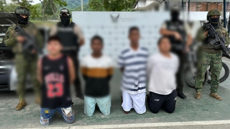 Policía aprehendió a integrantes del GDOT “Los Tiguerones” por los delitos de robo en ejes viales y extorsión en Esmeraldas