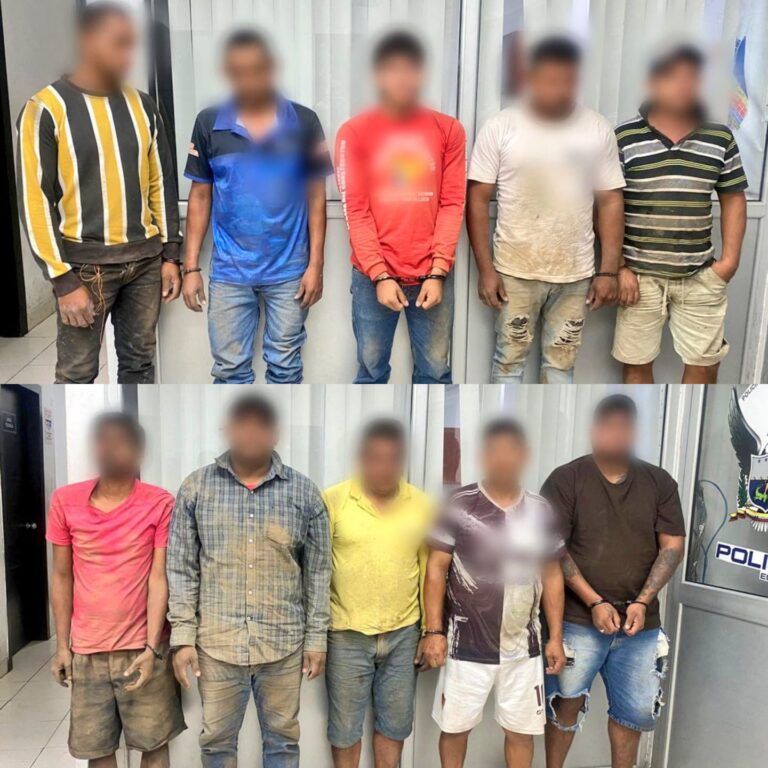 Policía aprehendió a diez ciudadanos por los delitos de tenencia de armas de fuego y receptación en Guayas