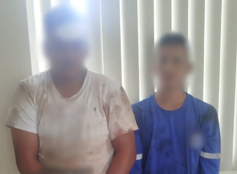 Bloque de Seguridad aprehende a dos sujetos con arma de fuego