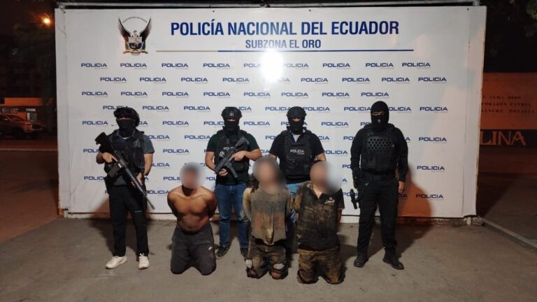 Desarticulado presunto grupo delictivo dedicado a extorsión en la provincia de El Oro