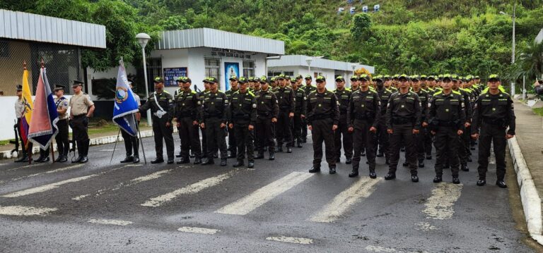 Ceremonia de ingreso de la Décimo Cuarta Cohorte de Aspirantes a Policías Nacionales en Chone