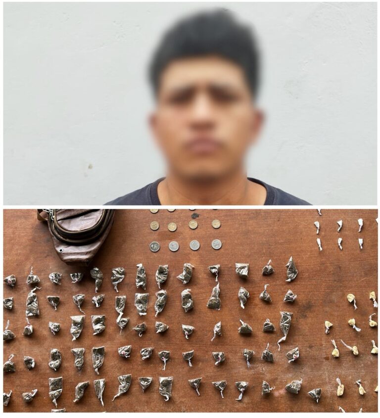 Policía aprehendió a un presunto microtraficante en Guayas