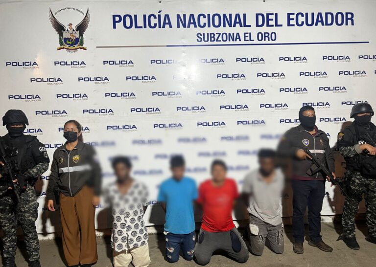 Policía capturó a cuatro presuntos integrantes del GDO “Sao Box” que tenían en su poder drogas y arma de fuego