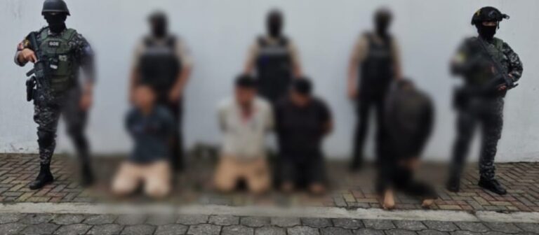 Policía liberó a una víctima de secuestro y aprehendió a cuatro ciudadanos por este delito en Los Ríos