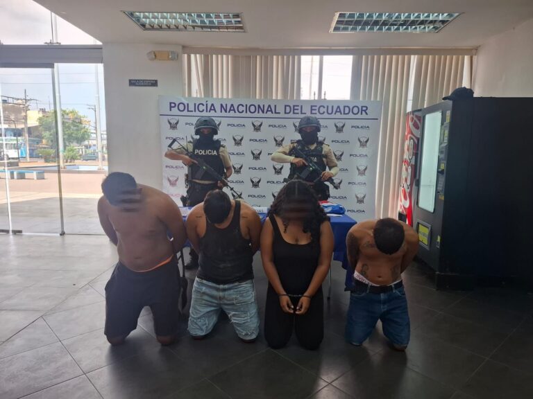 Aprehensión de presuntos extorsionadores con arma de fuego