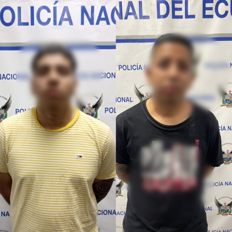 Policía capturó a dos presuntos integrantes del GAO «Los Lobos» con armas de fuego en Los Ríos