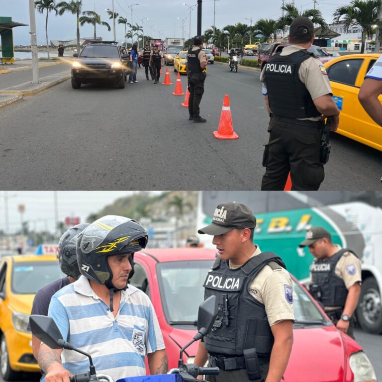 Policía Nacional Refuerza el control y la seguridad en Manta y Durán