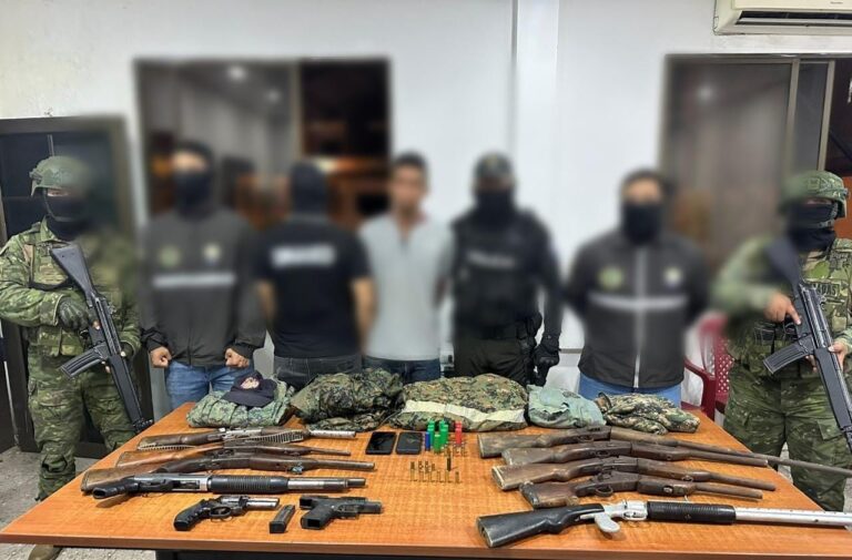 Policía Nacional aprehendió a un ciudadano por tenencia ilegal de armas de fuego en Los Ríos