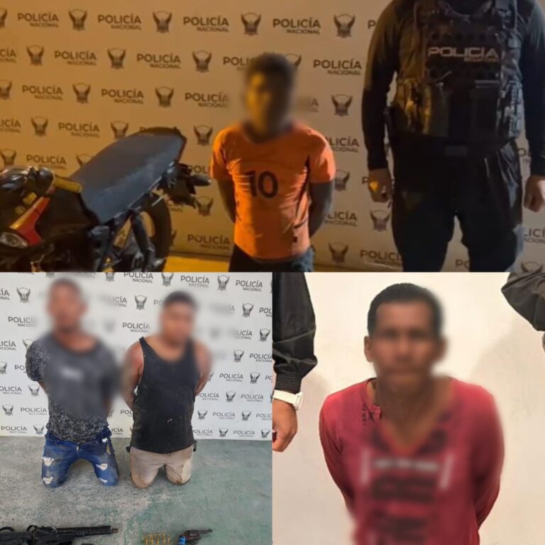 Operativos simultáneos en Esmeraldas dejan cuatro aprehendidos, dos de ellos del GAO “Los Lobos”