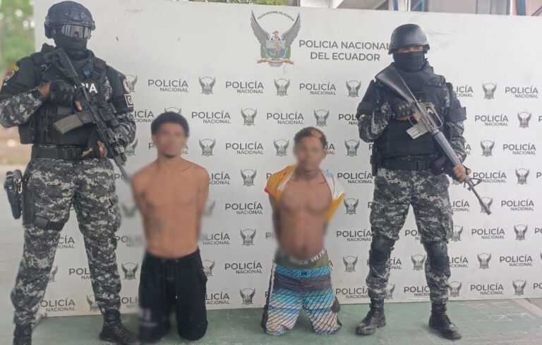 Policía Nacional capturó a alias “Tochi”, integrante del GDOT “Los Tiguerones”, implicado en varios hechos violento ocurridos en Esmeraldas