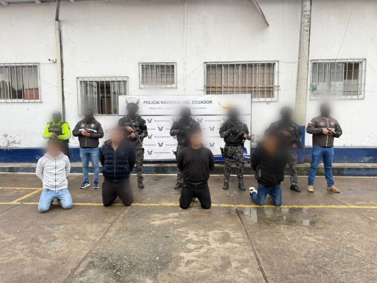 Capturado Jonathan S., objetivo de intermedio valor y 3 integrantes de Los Lobos en Cañar