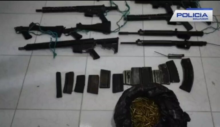Operativo “Poseidón 5331” permitió la incautación de armamento utilizado en hecho violento