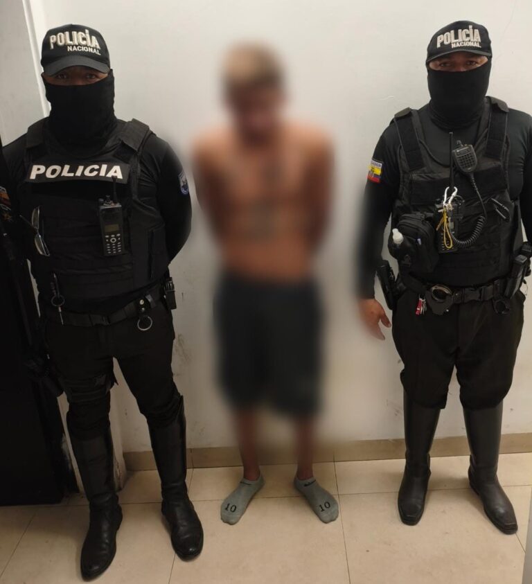 Policía Nacional capturó a un ciudadano por el delito de asesinato en Guayas