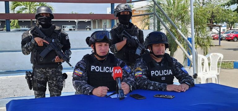 La Policía Nacional de Ecuador prepara operativo especial por feriado del Primer Grito de la Independencia en Manabí
