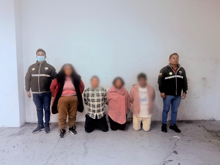 Cuatro presuntos antisociales fueron capturados al norte de Quito