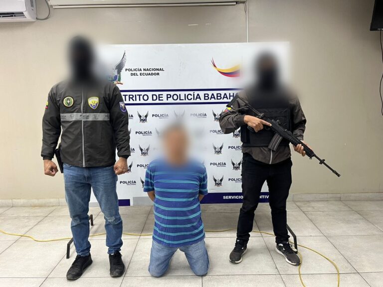 Policía Nacional aprehendió a un sujeto por tenencia ilegal de armas en Los Ríos