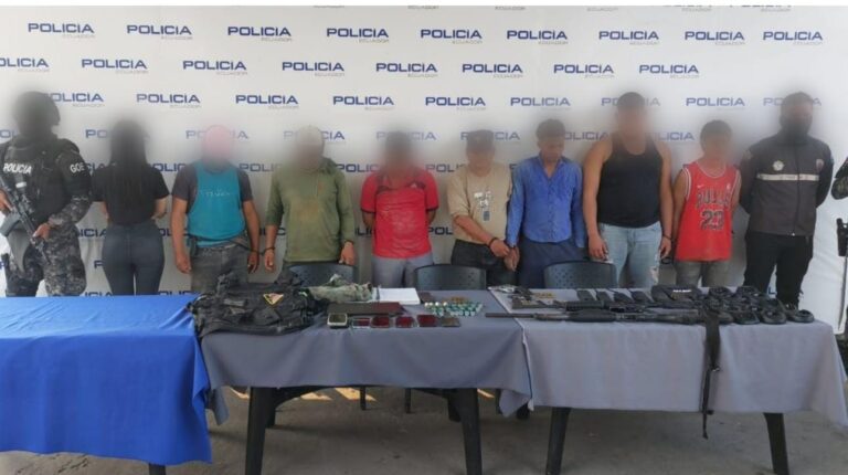 Afectamos al Grupo Armado Organizado “Los Lobos” con la captura de 08 integrantes en El Oro