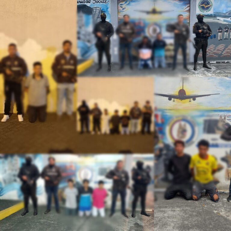 Policía Ecuador aprehende a más de una docena de microtraficantes