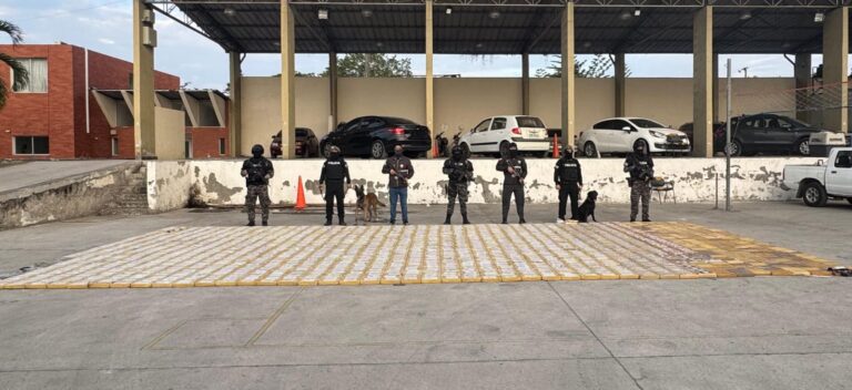 Policía Nacional incautó más de una tonelada y media de droga en Guayaquil