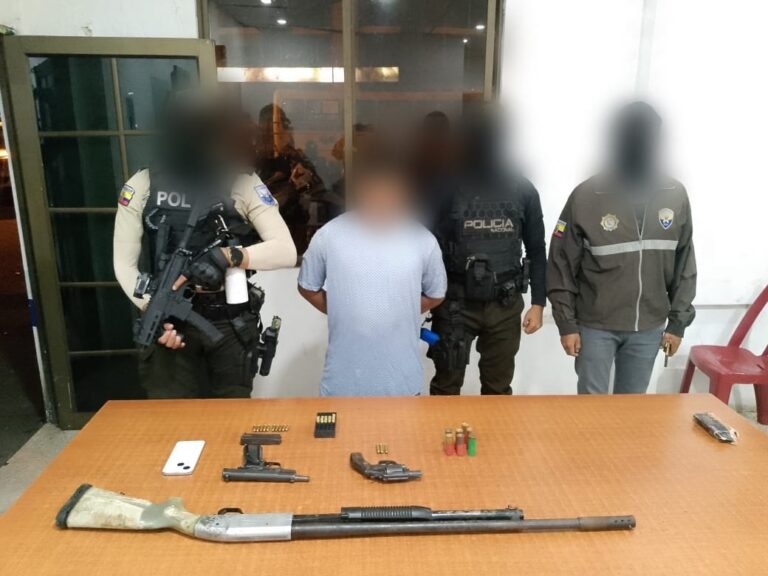 Implicado en hechos violentos fue capturado por la Policía Nacional en Los Ríos
