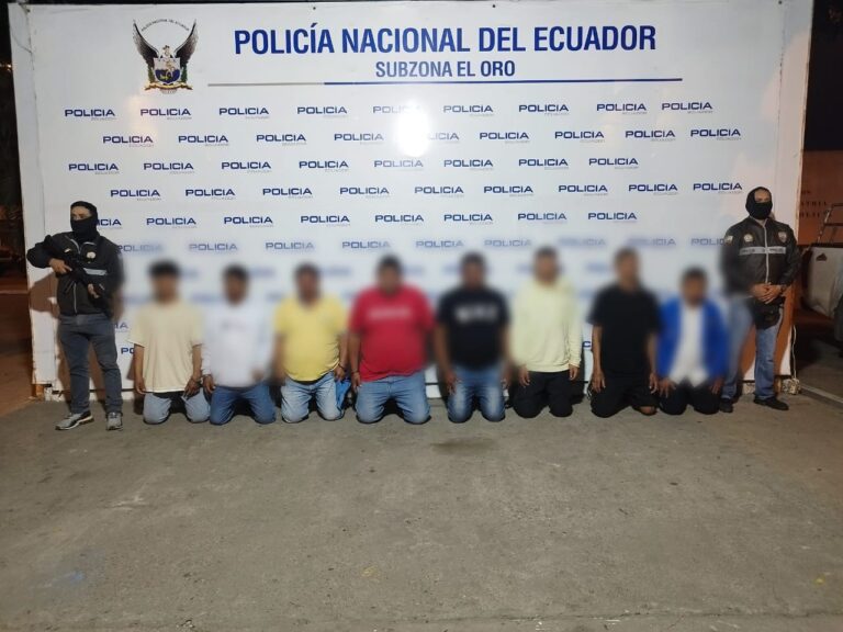 Operativo policial permitió afectar una organización delictiva vinculada al delito de receptación en El Oro