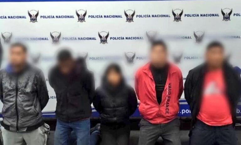 Cinco capturados por el delito de robo a domicilio en Tungurahua