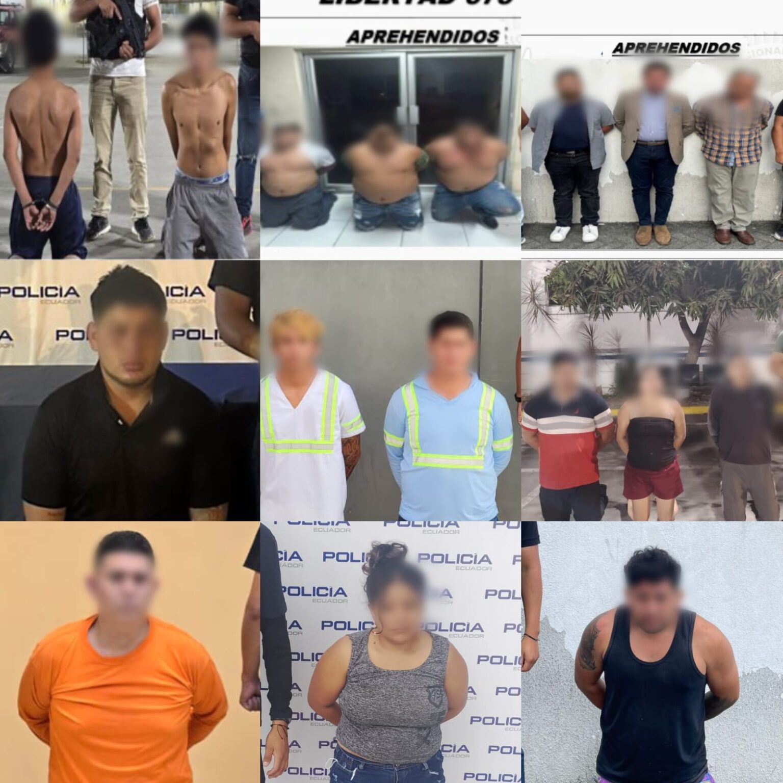 21 capturados por el delito de extorsión y secuestro en contundentes ...