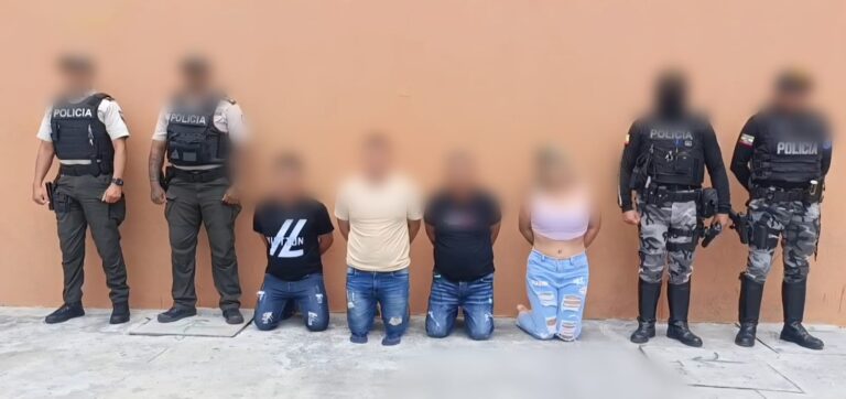Operativo “Libertad 694” permitió la afectación de una presunta red de extorsión en Manabí