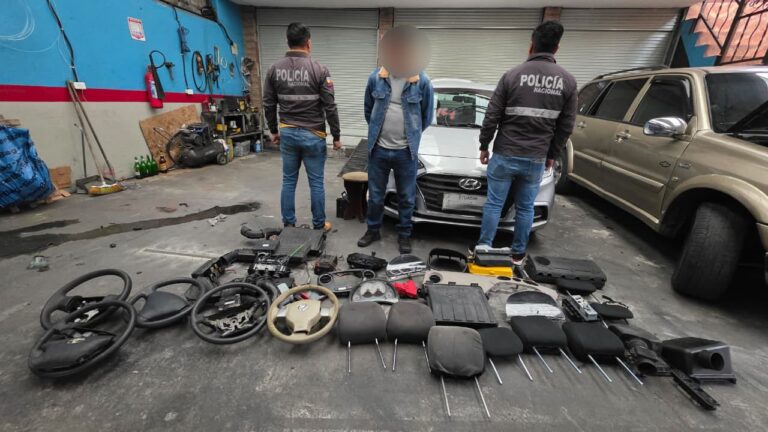 Policía Nacional aprehende a implicado en robo de autopartes