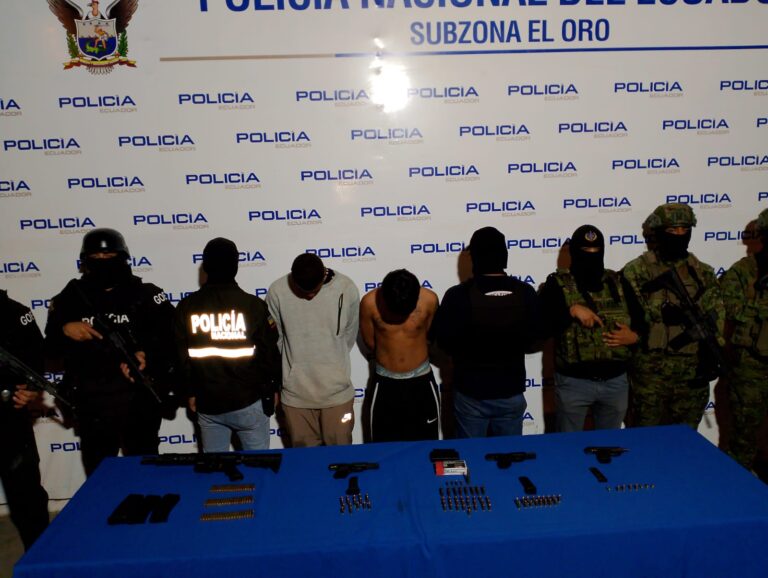 Dos presuntos miembros del GDO “Sao Box” aprehendidos en Machala