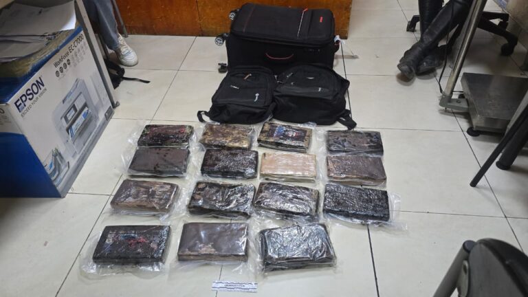 Evitamos el envío de droga valorada en 700 mil dólares