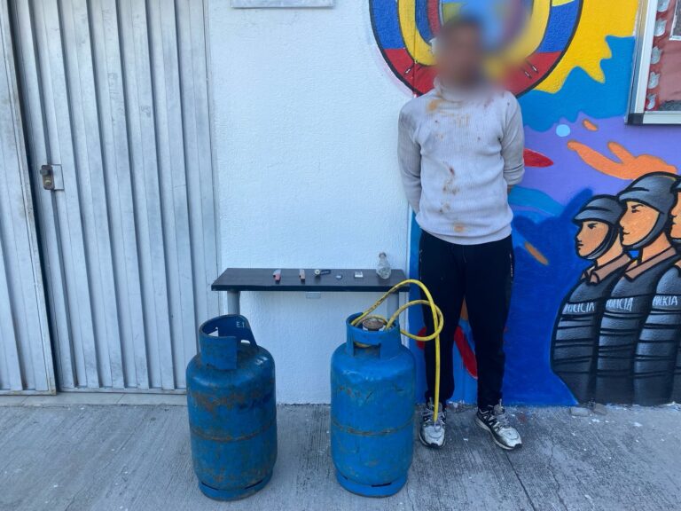 Policía Nacional neutraliza intento de incendio y aprehende a ciudadano en Calderón
