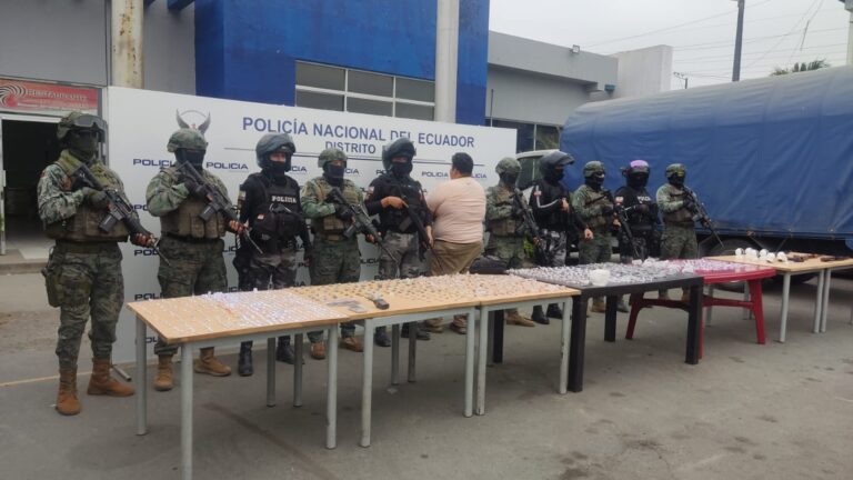 Gran cantidad de explosivos y droga decomisados deja Operativo Tormenta 40 en el cantón Durán