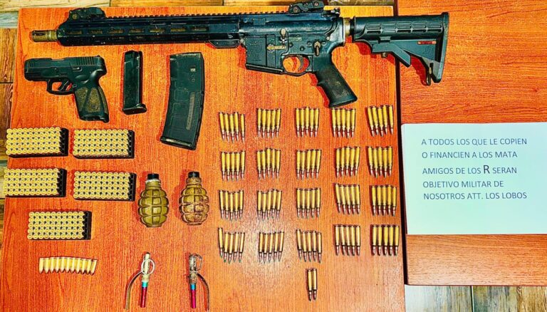 Policía Nacional incauta armamento y panfletos con amenazas en operativo ejecutado en Santo Domingo de los Tsáchilas