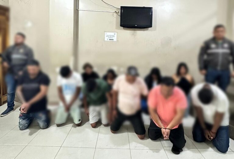 Policía Nacional aprehendió a 11 integrantes del GDO “Las Águilas”, por el delito de tenencia y porte ilegal de arma de fuego