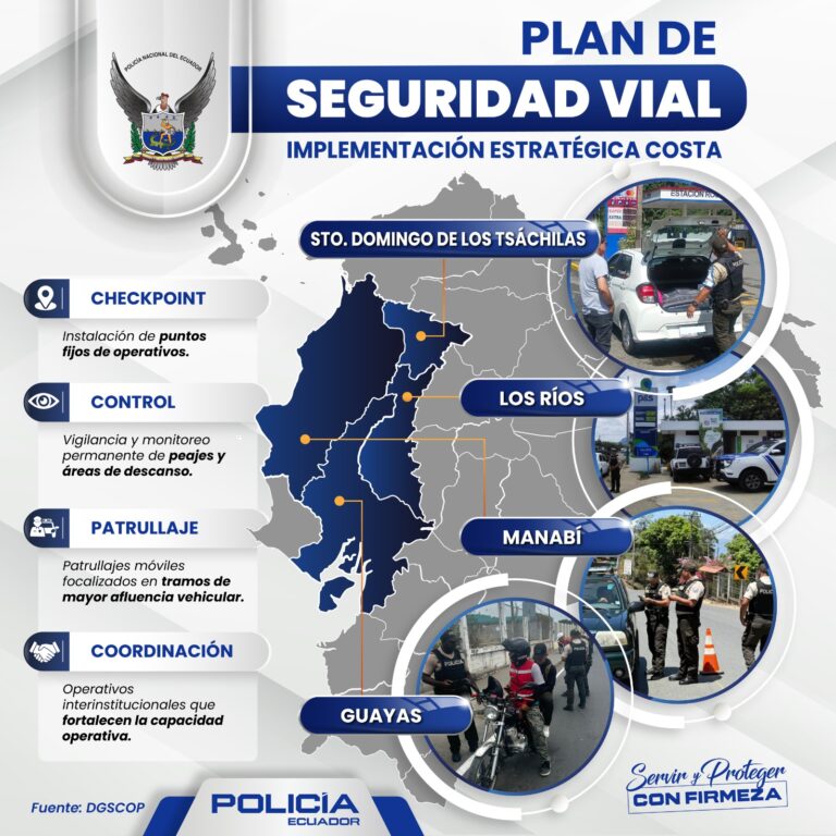 Policía Nacional implementa Plan de Seguridad Vial