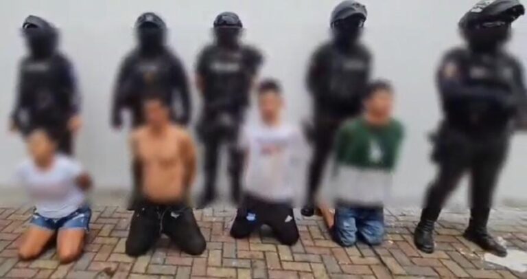 Policía Nacional liberó a una víctima de secuestro y aprehendió a cuatro sujetos por este delito en Los Ríos