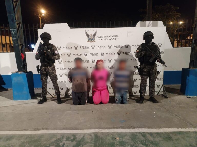 Policía Nacional aprehendió a tres presuntos secuestradores en Esmeraldas