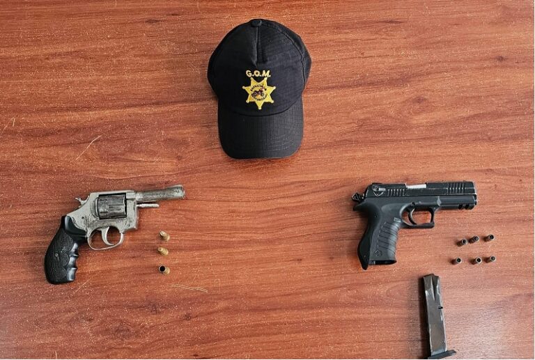 Policía Nacional realiza importante operativo en Pedernales y decomisa armas de fuego