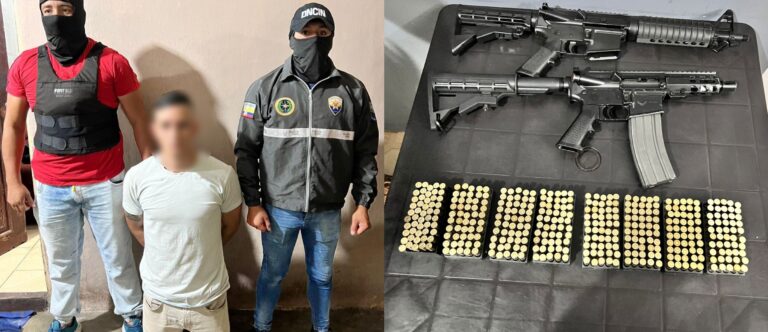 Policía aprehende a alias “Fantasma” en posesión de fusiles