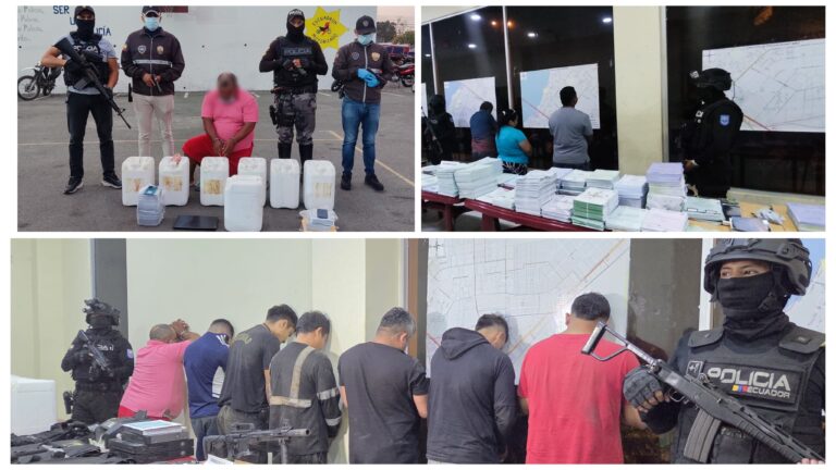 Megaoperativo policial contra estructuras criminales en la Zona 8