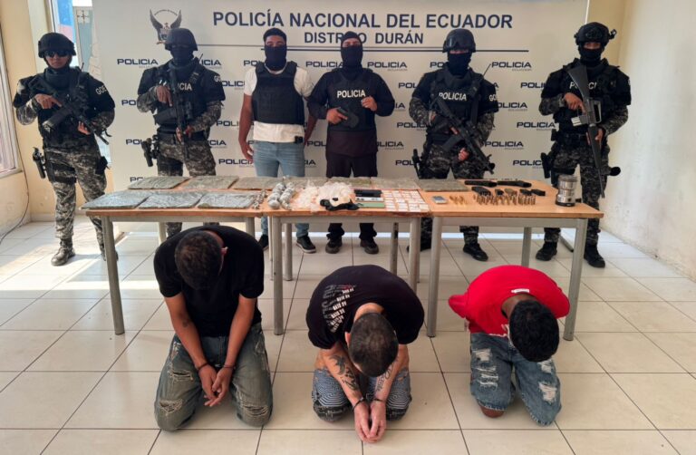 Tres presuntos sicarios entre los cinco aprehendidos que deja Operativo Tormenta 44 en Durán