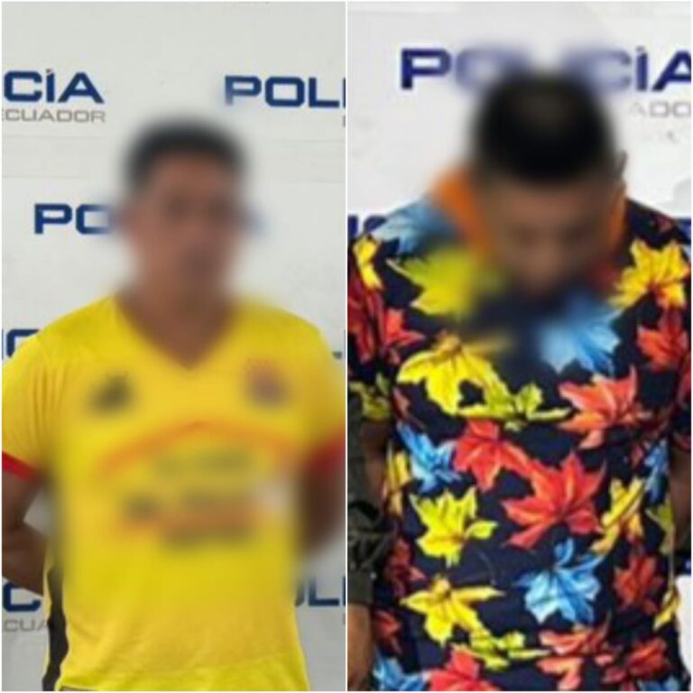 Aprehendidos dos integrantes del GDO “Sao Box” en El Oro con armas de fuego