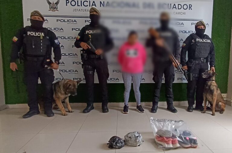 Policía Nacional detecta cocaína oculta en equipaje con destino a Quito