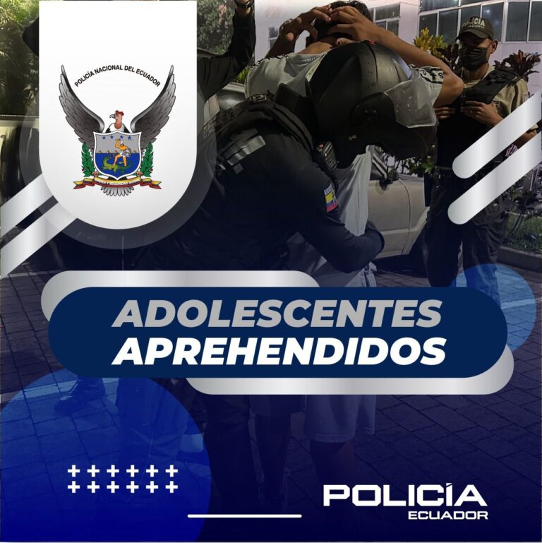 Policía Nacional aisló a dos menores de edad por receptación y posesión de artefactos explosivos