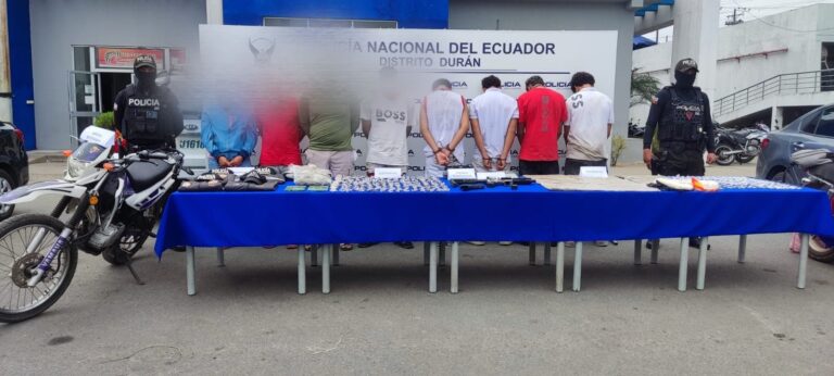 Cuatro adolescentes extranjeros entre los ocho aprehendidos que deja operativo Tormenta 46 en Durán