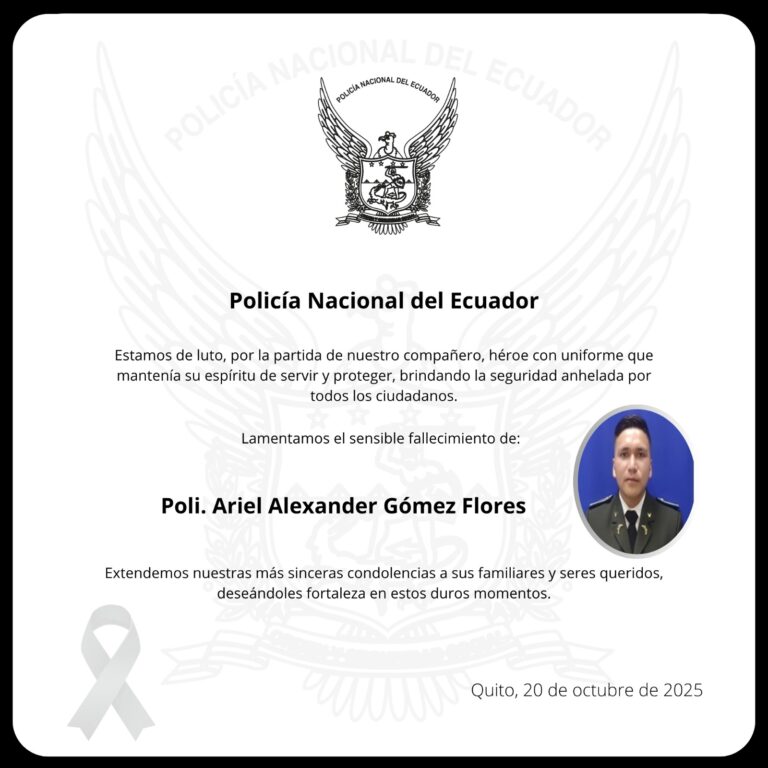 Servidor policial pierde la vida por evitar un robo en Quito