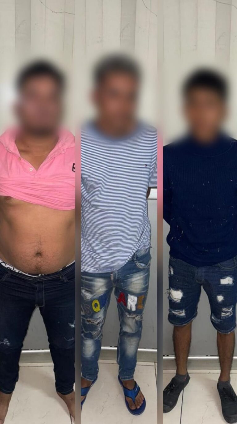 Aprehendimos a tres sujetos en El Empalme por el delito de robo en ejes viales